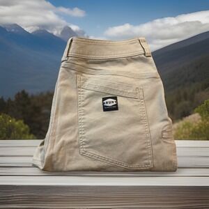 Brunt Jeans Men 38x30 Gray Double Articulated Knees Heavy Duty Security Pockets